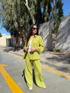 Lime linen set