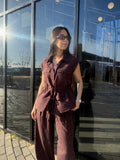 Brown Striped Set