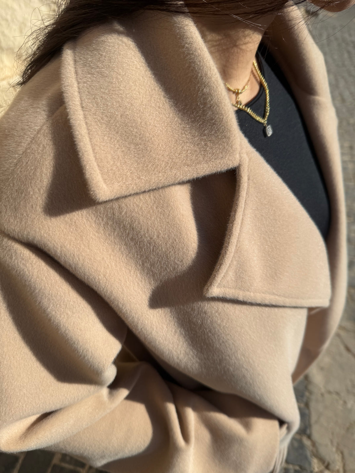 Fur fringes coat