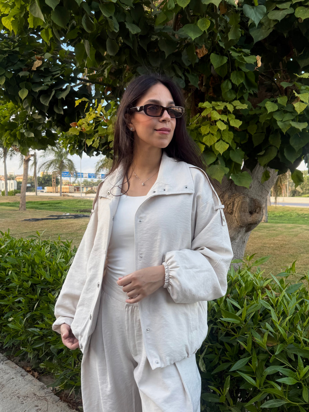 Bomber jacket - Cream Beige