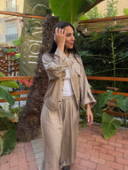 Pure linen Eira Set - Greige