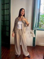 Pure linen Eira Set - Greige