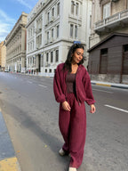 Burgundy Velura Set
