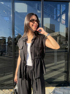 Black Striped Set