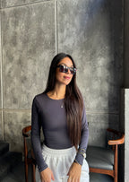 Grey Long sleeves basic