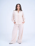 Beige linen set