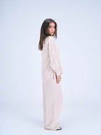 Beige linen set