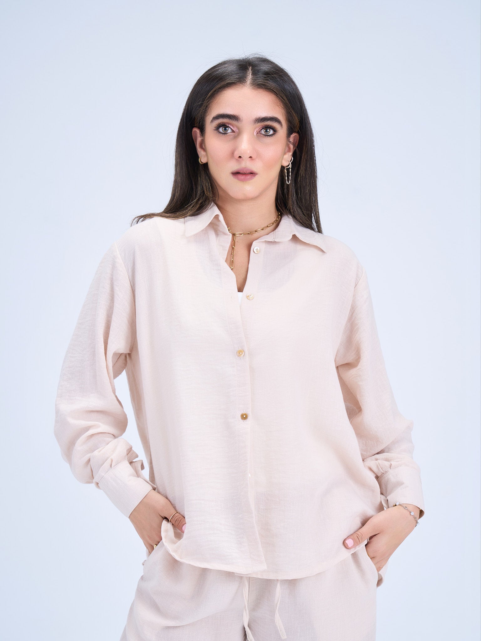 Linen set shirt