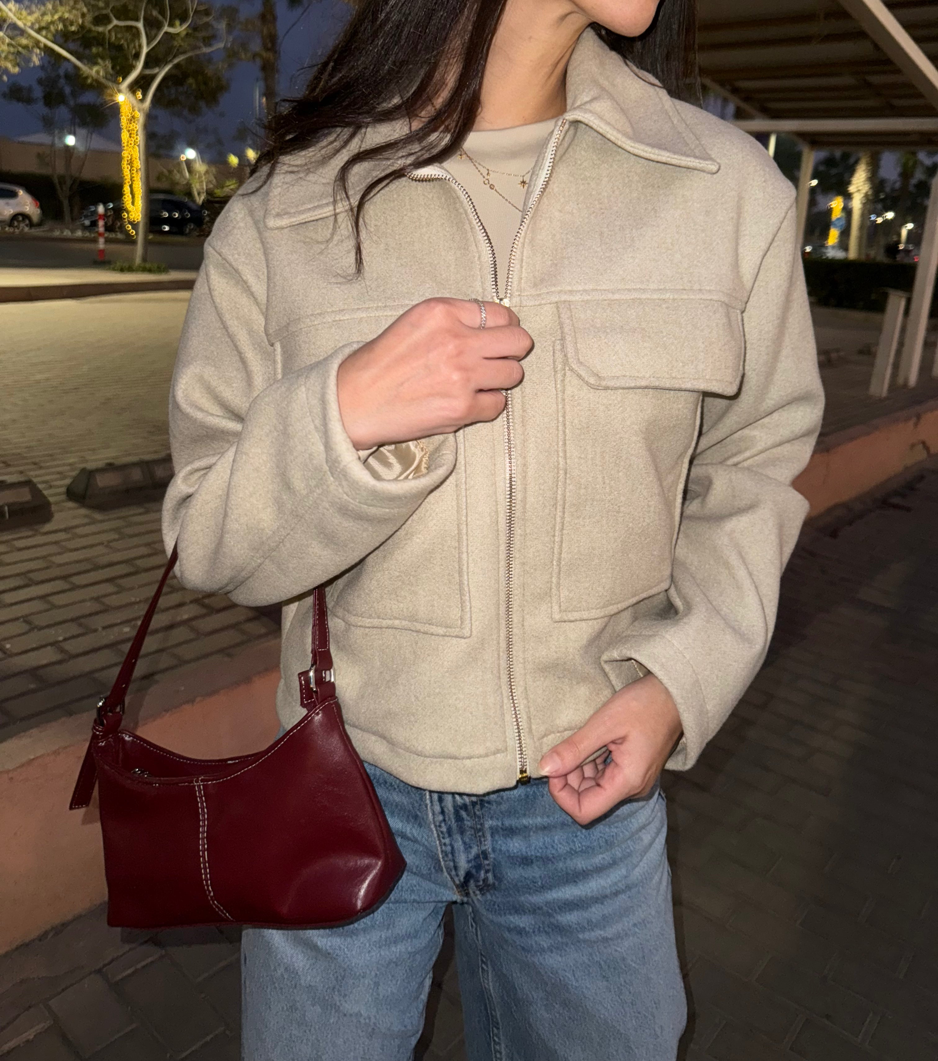 Beige wool Cropped jacket
