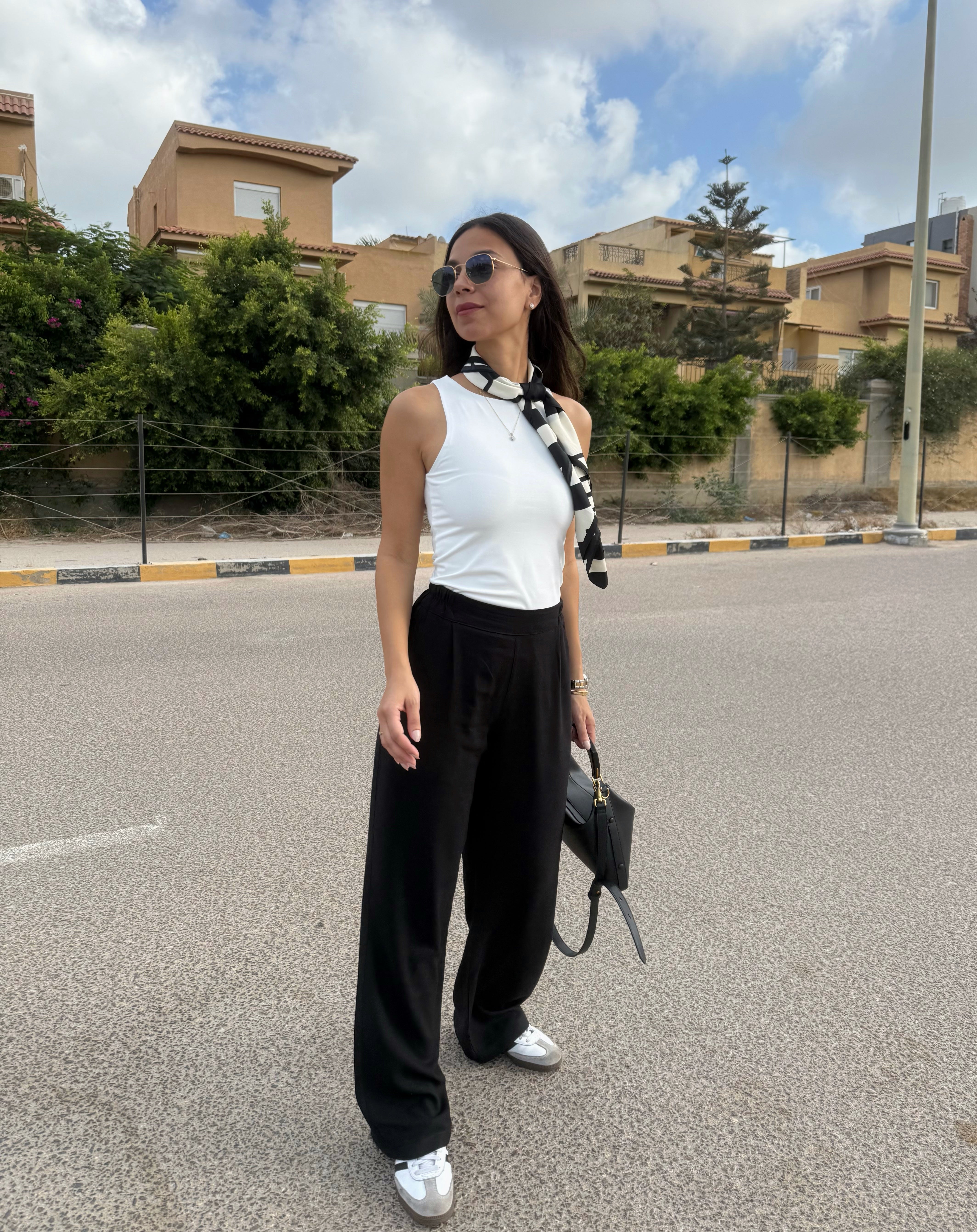 Black Pure Linen Pants