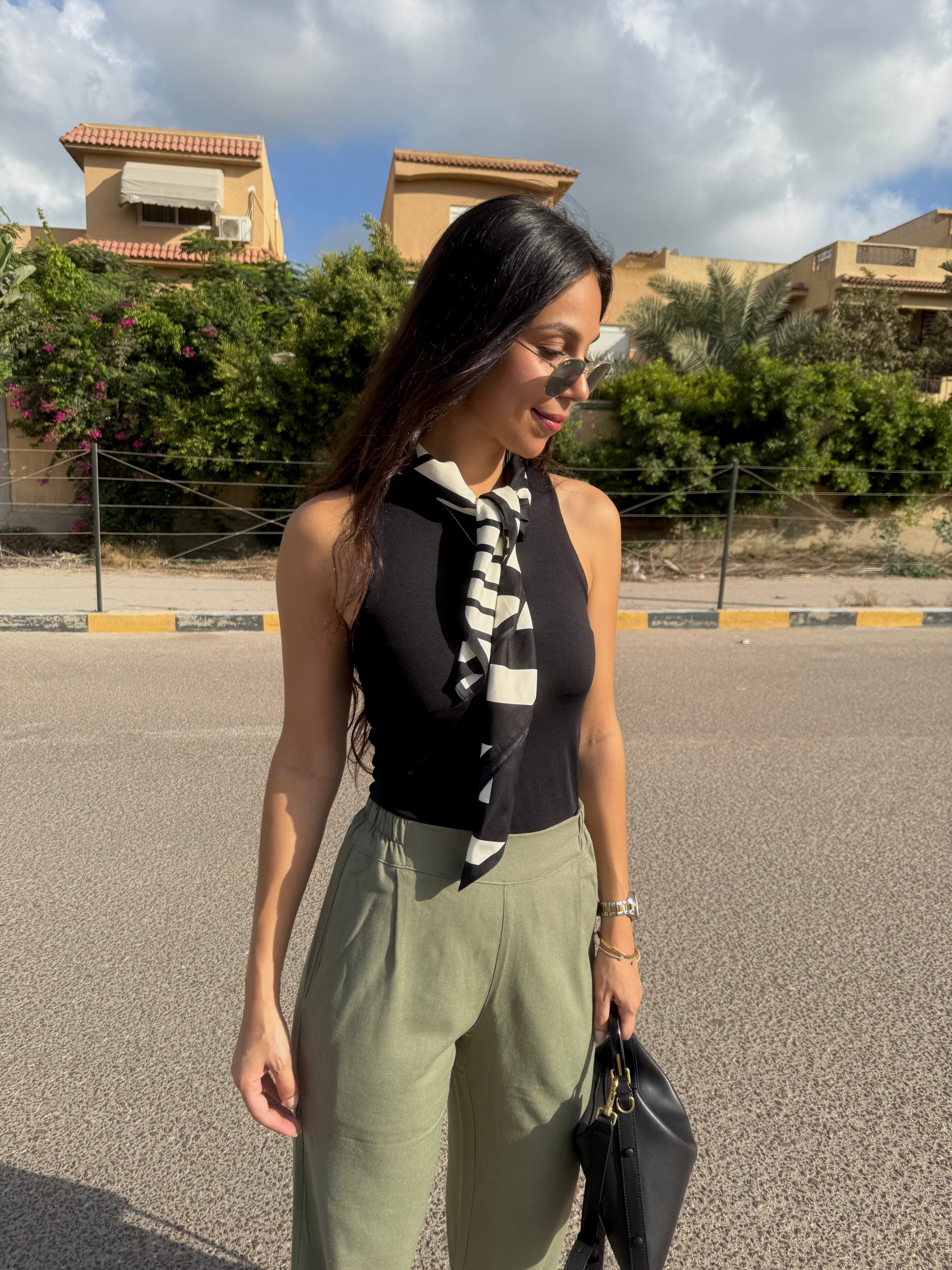 Olive Pure Linen Pants